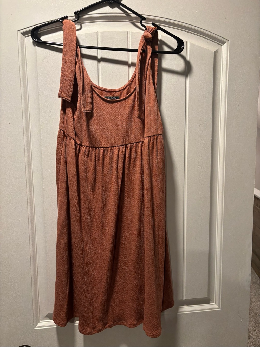 wild fable Rust Tie-Shoulder Mini Dress